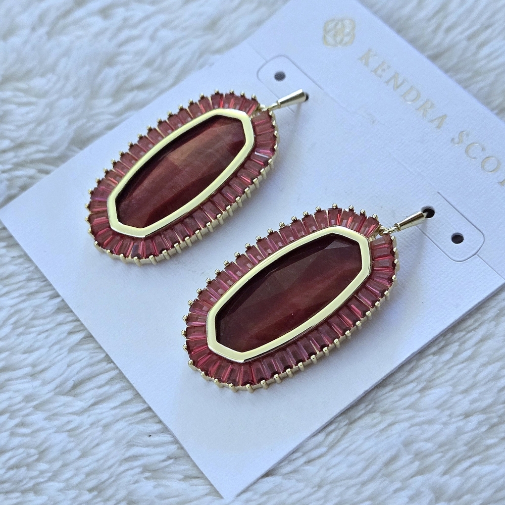 Kendra Scott "Baguette Elle" Drop⬇️ Earrings - Picture 7 of 16